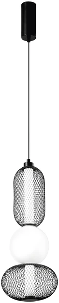 24W LED pakabinamas šviestuvas INKAS, juodas, CCT