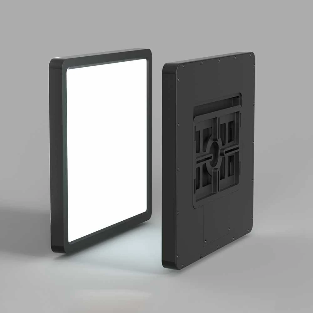 Italux 24W LED paviršinė panelė BASTIA, juoda, 2800/4000/6000K