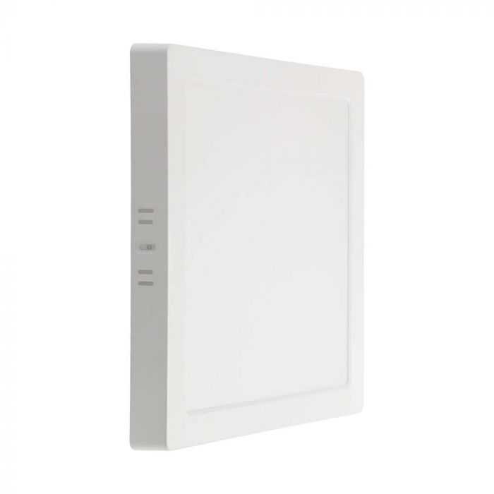 24W LED paviršinė panelė, kvadratinė, balta, 6500K