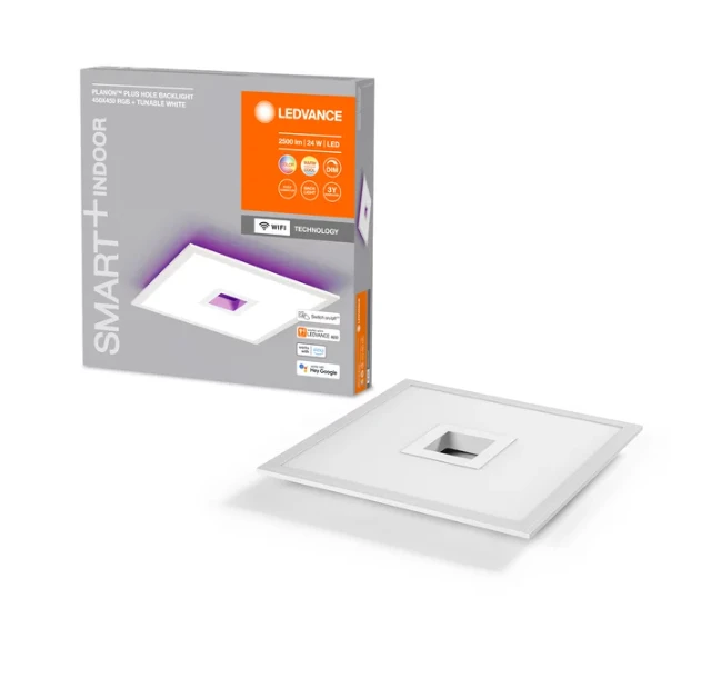 Lubinis šviestuvas Ledvance 24W LED paviršinė panelė SMART+, balta, 2700–6500K, dimeriuojama