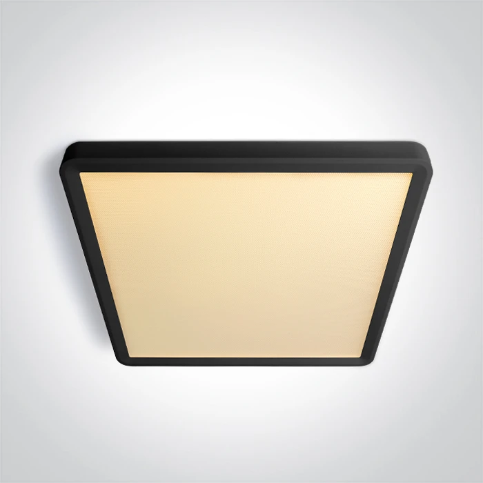 Lubinis šviestuvas 24W LED paviršinis šviestuvas, juodos sp., 2800/3300/4000K, 300x300mm, UGR19, 62020JU/B/V