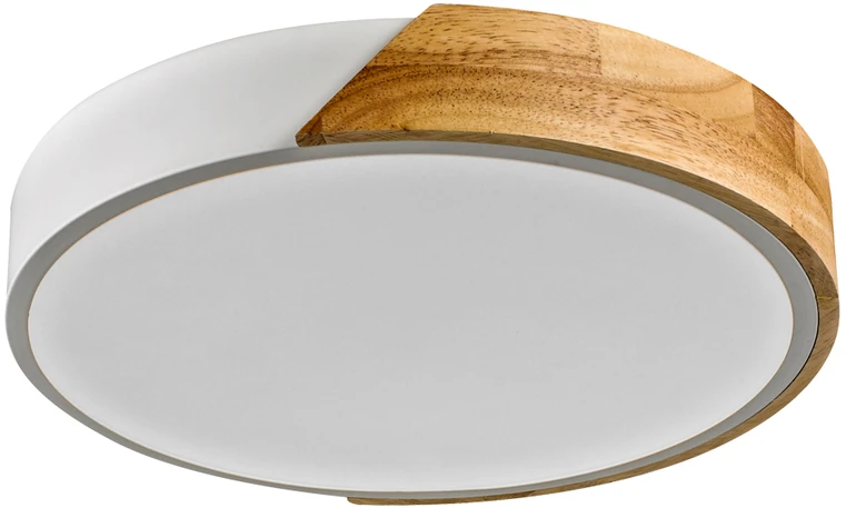 Lubinis šviestuvas 24W LED paviršinis šviestuvas NASTRO, medžio/baltos sp., 3000K