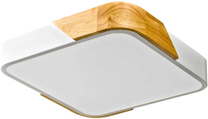 Lubinis šviestuvas 24W LED paviršinis šviestuvas SANTER, medžio/baltos sp., 3000K