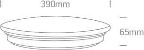 Lubinis šviestuvas 24W LED plafonas, baltas, 3000K, 62026B/W