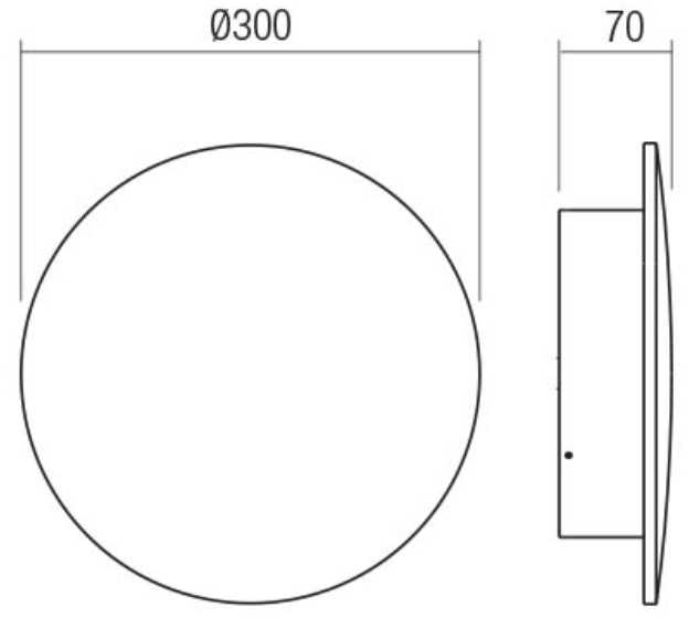 Sieninis šviestuvas 24W LED sieninis fasado šviestuvas TANIT, juodas, 3000K, IP54, 90542
