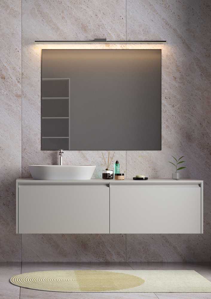 24W LED sieninis šviestuvas ASTON, juodas, 3000/4000K, IP44, 01-3276
