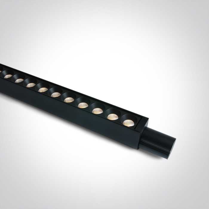 24W LED šviestuvas į magnetines sistemas P&P, juodas, 3000/3500/4000K, 48V, 50°, 42112PB/B/V