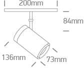 24W LED šviestuvas į magnetines sistemas MINI/MIDI/MAXI/P&P, baltas, 3000/3500/4000K, 48V, 38°, 42114B/W/V