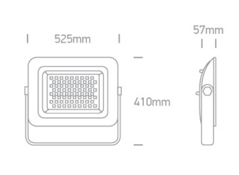 250W AC LED prožektorius su reguliuojamu laikikliu, 6000K, IP65, 7028CF/B/D