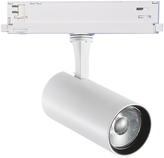 25W LED akcentinis šviestuvas į 3 fazių bėgelius FOX, baltas, 4000K, DALI, 340982