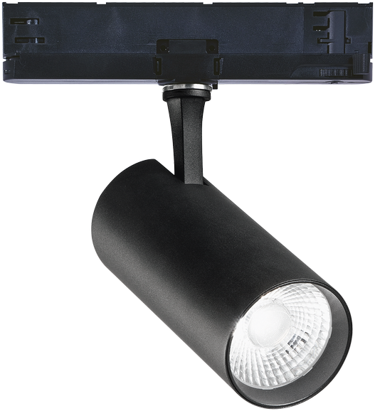 25W LED akcentinis šviestuvas į 3 fazių bėgelius FOX, juodas, 4000K, dimeriuojamas, 340951