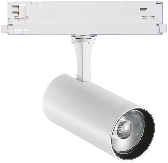 25W LED akcentinis šviestuvas į 3 fazių bėgelį FOX, baltas, 3000K, dimeriuojamas, 302607