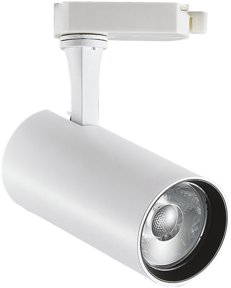25W LED akcentinis šviestuvas į 3 fazių bėgelius FOX, baltas, 2700K, 340944