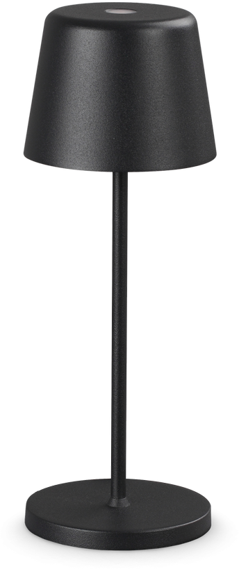 2,5W LED įkraunamas stalo šviestuvas CUTE, juodas, 2200-2700K, IP65, dimeriuojamas, 346908