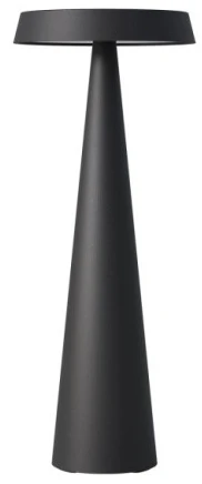 2,5W LED įkraunamas stalo šviestuvas TAO, juodas, 2700/3000K, dimeriuojamas, 90337