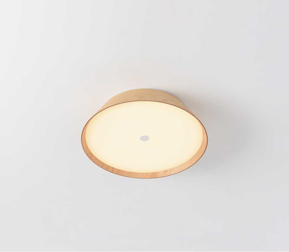 25W LED lubinis šviestuvas CORA, medžio/baltos sp., 2700/3000K, dimeriuojamas, P4015070OAKDP