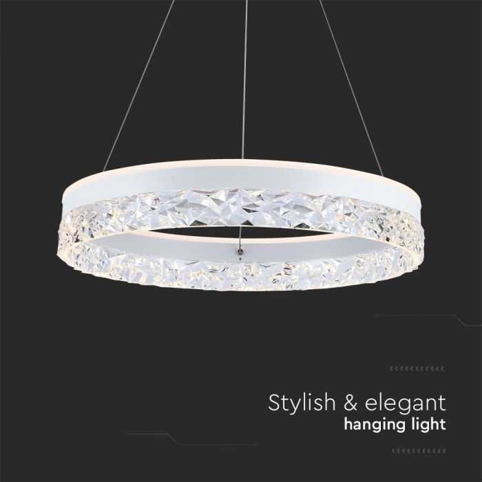 V-tac 25W LED pakabinamas šviestuvas, baltas, 3000K
