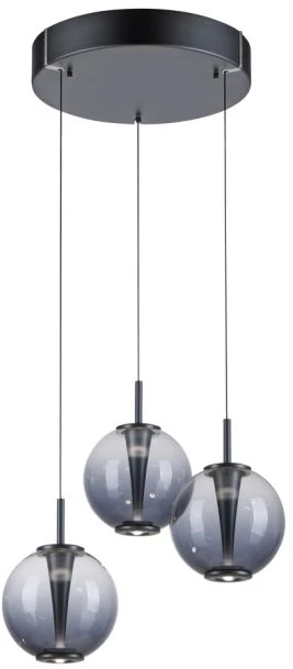 25W LED pakabinamas šviestuvas E-INFINITY, pilkos sp., 2200-5000K, dimeriuojamas, reguliuojamo aukščio