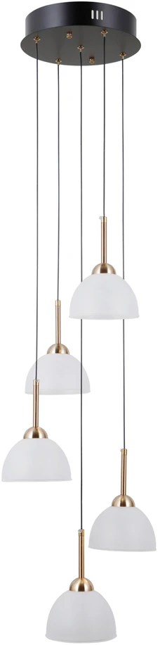 25W LED pakabinamas šviestuvas MONTIELA, juodos/aukso/baltos sp., 3000K