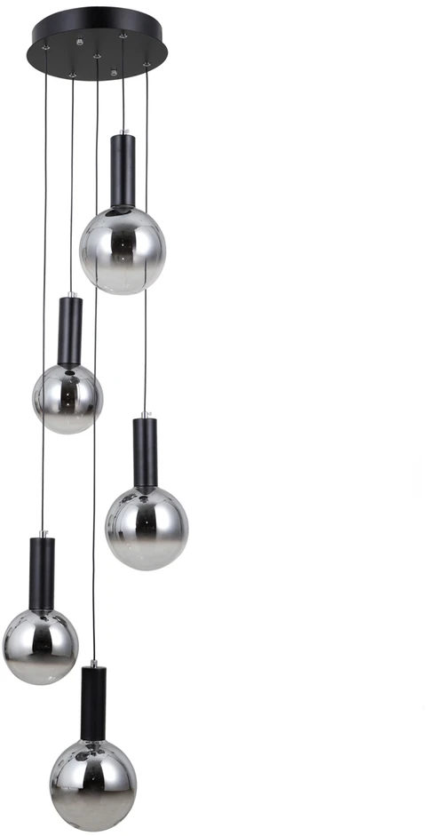25W LED pakabinamas šviestuvas STRELA, juodos/pilkos sp., 3000K