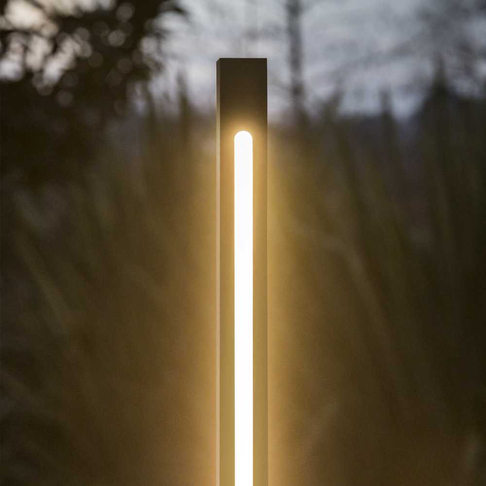 25W LED pastatomas lauko šviestuvas JEDI, juodas, 3000K, IP65, 293202