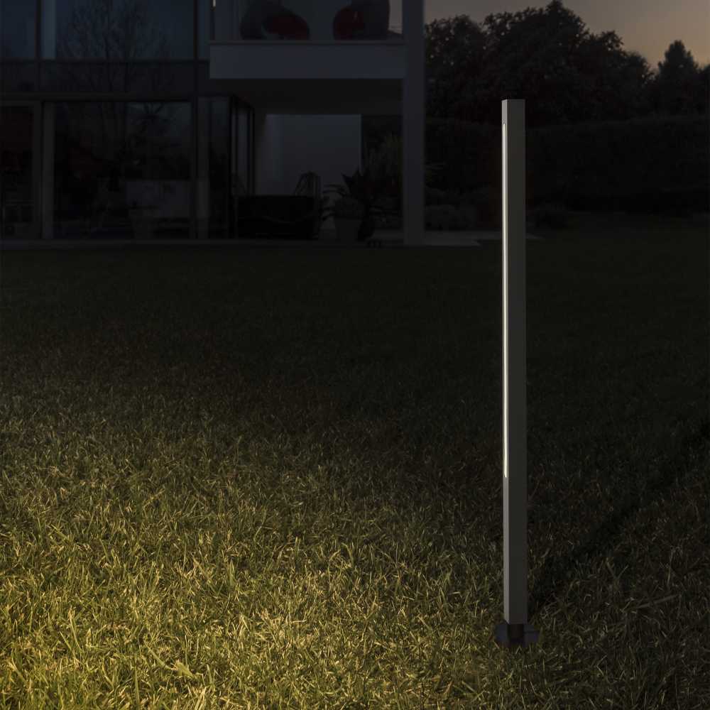 25W LED pastatomas lauko šviestuvas JEDI, juodas, 3000K, IP65, 293202