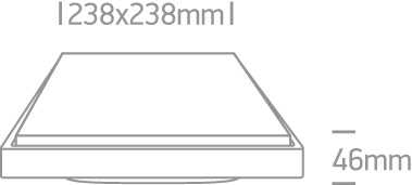 25W LED plafonas, baltas, 3000K, 67362A/W/W
