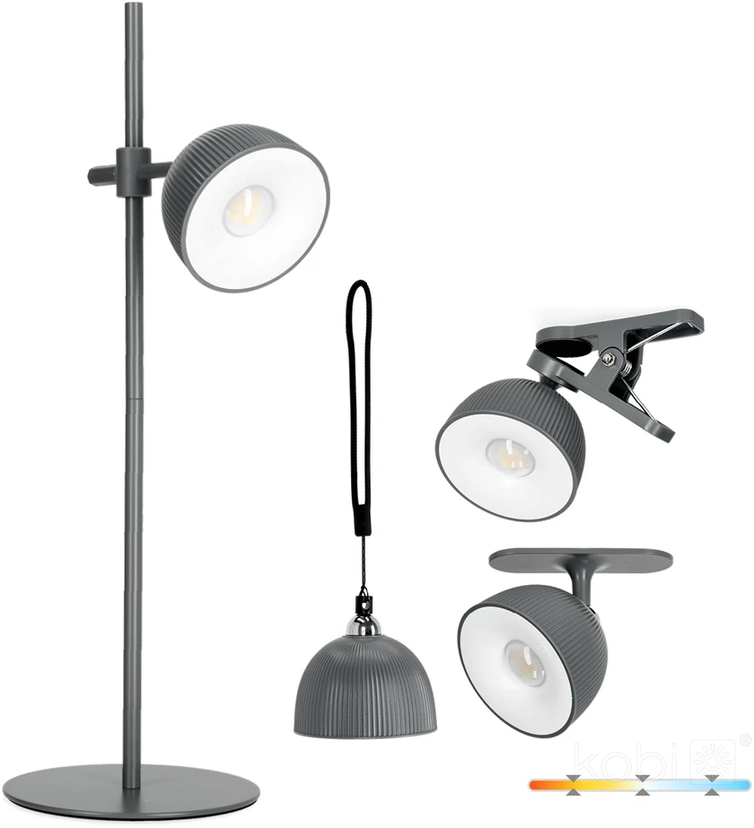 2,5W LED stalo šviestuvas ORBI, pilkas, 3000/6500K