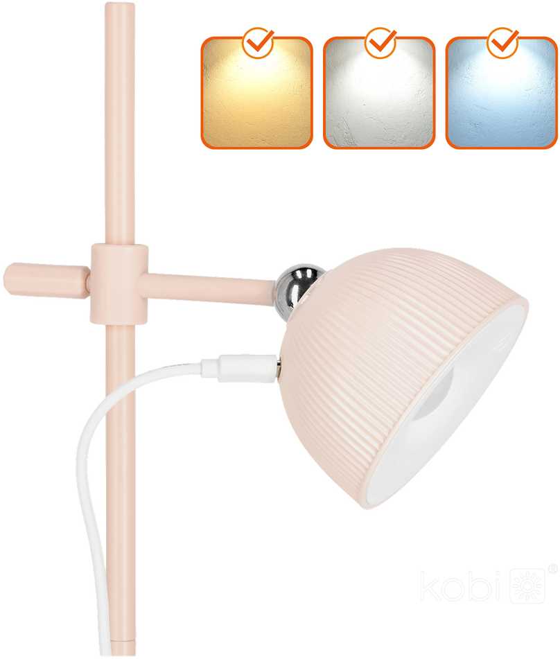 2,5W LED stalo šviestuvas ORBI, rožinės sp., 3000/6500K