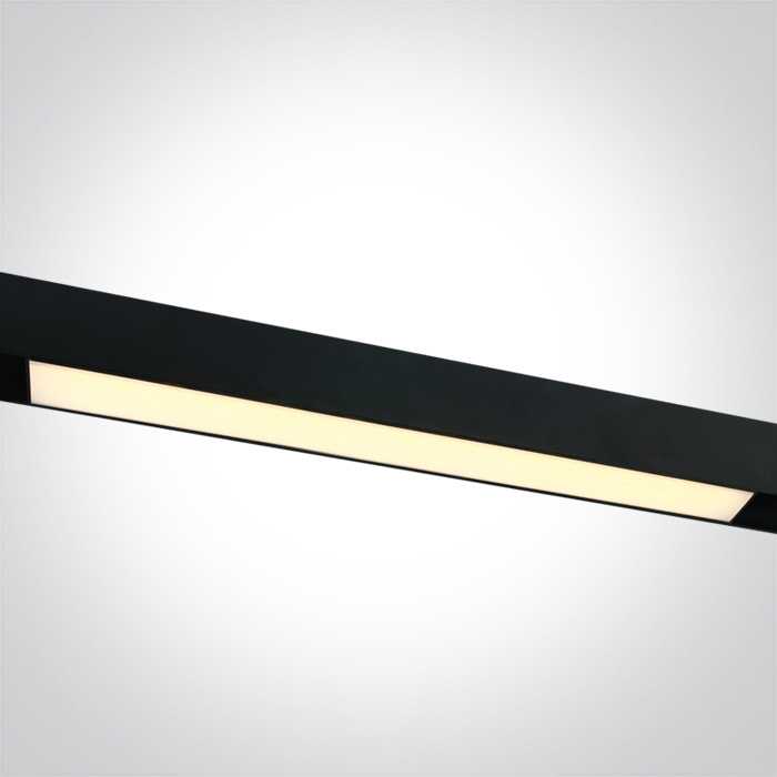 25W LED šviestuvas į magnetines sistemas MAXI, juodas, 3000/3500/4000K, 48V, 120°, 42100B/B/V