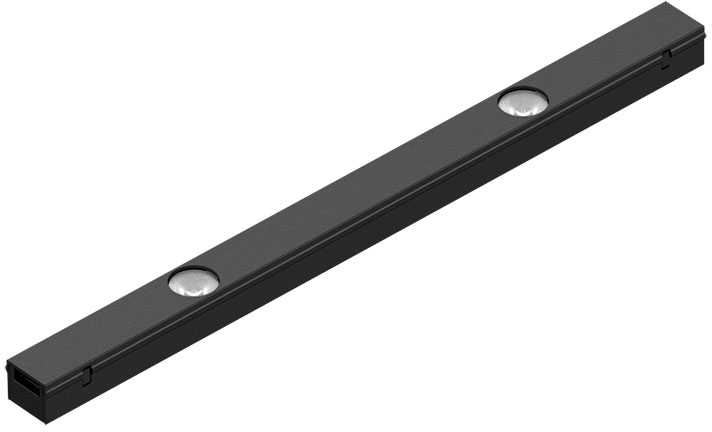 2.5W LED šviestuvas į magnetinius bėgelius ZAMBELIS MINI, juodas, 3000K, DALI, 22253