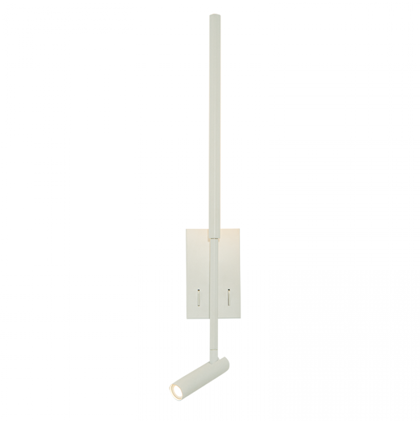 2,5W+5W LED sieninis šviestuvas, matinės baltos sp., 3000K, 23040