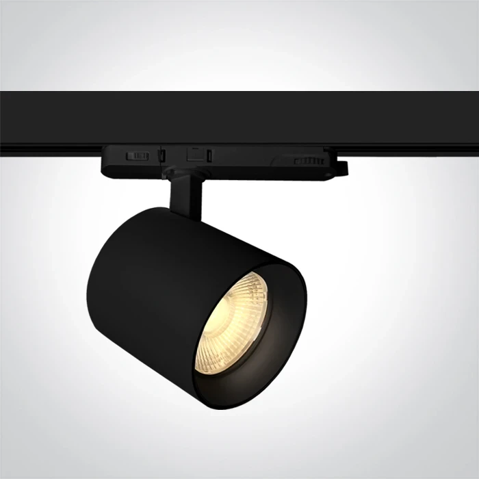 26/30/35W LED akcentinis šviestuvas į 3 fazių bėgelius, juodas, 3000/3500/4000K, 65634DT/B/V