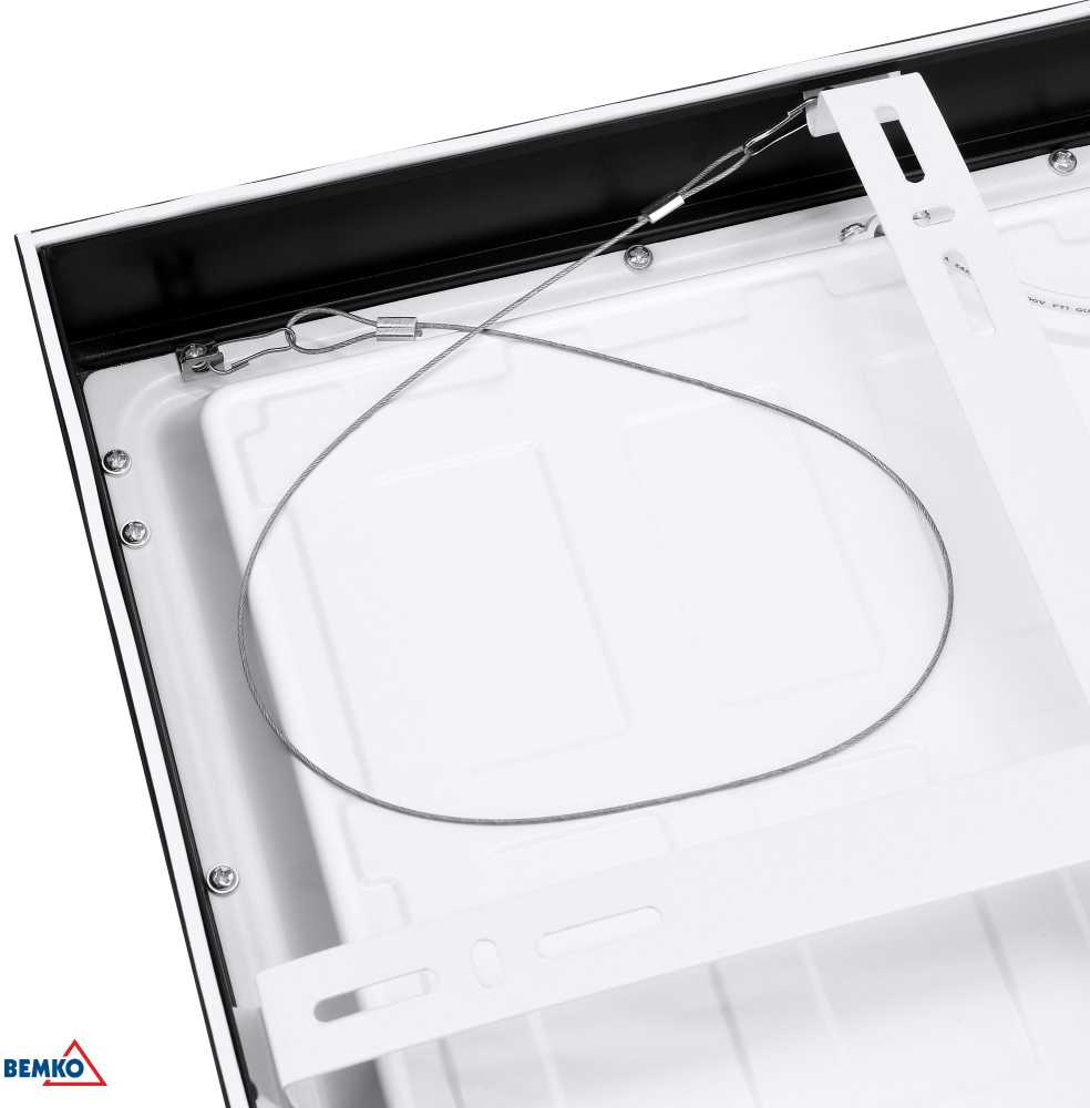 Luxmena 26-34W LED paviršinė panelė GRANDER, juoda, 3000K/4000K/6500K, IP44