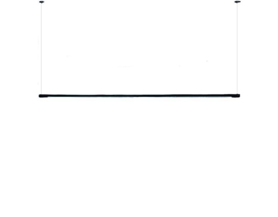 26W LED linijinis pakabinamas šviestuvas POP P120, juodu korpusu, 3000K, 124cm