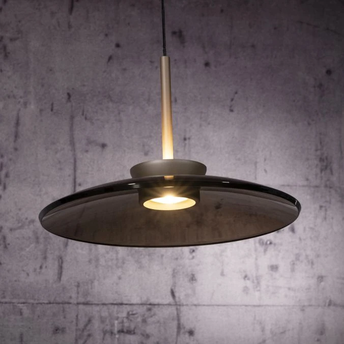26W LED pakabinamas šviestuvas E-MOON, bronzos sp., 2700-5000K, dimeriuojamas, reguliuojamo aukščio