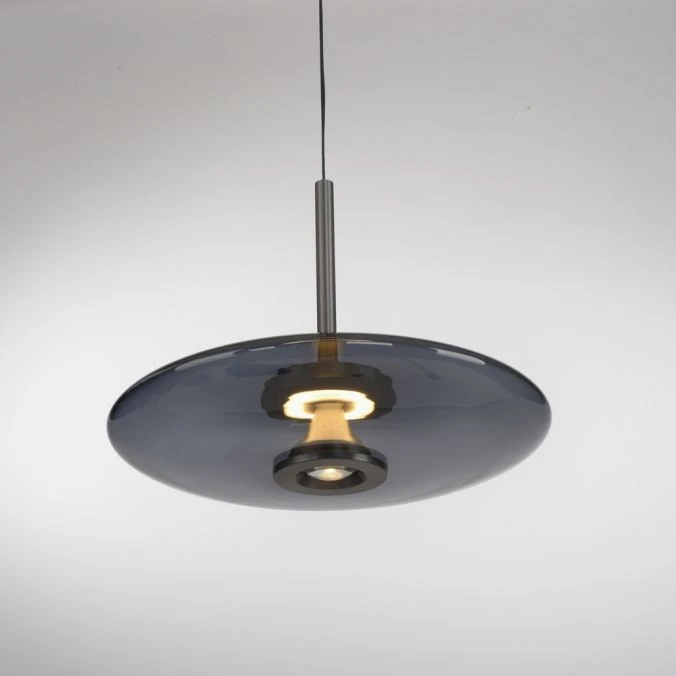 26W LED pakabinamas šviestuvas E-VITRUM, pilkos sp., 2700-5000K, dimeriuojamas, reguliuojamo aukščio