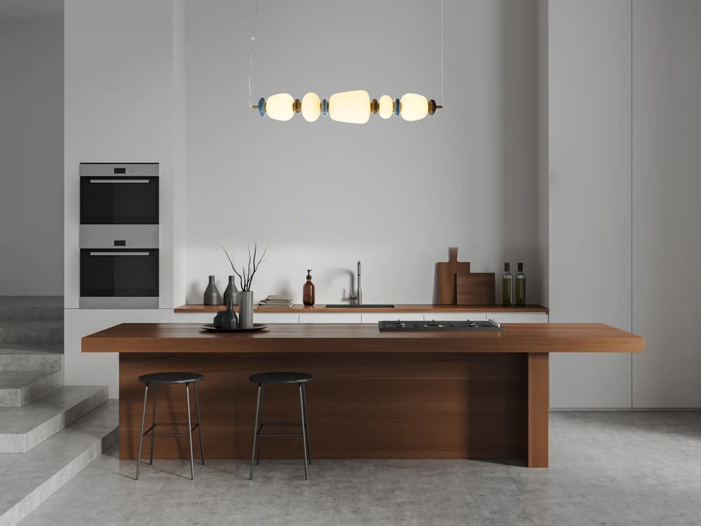 26W LED pakabinamas šviestuvas EVANS, aukso/baltos sp., 3000K