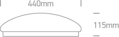 Lubinis šviestuvas 26W LED plafonas, baltas, 3000K, 62024C/W