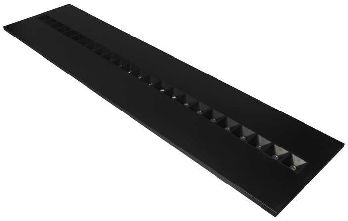 27,5W LED panelė LOUVER, juoda, 4000K, DALI, 120x30cm