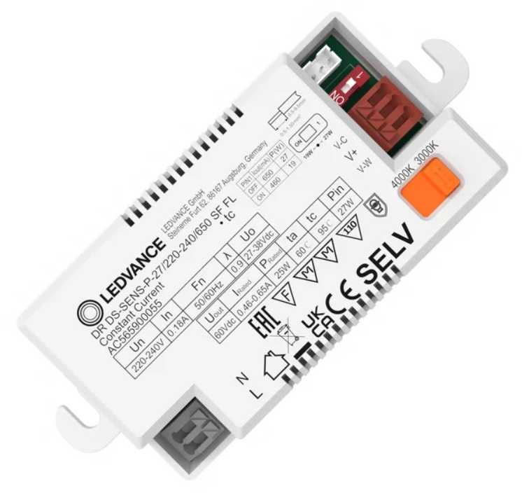 27W LED plafono maitinimo šaltinis, 650mA