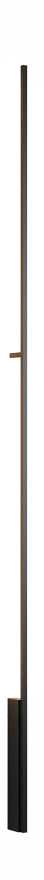 27W LED sieninis šviestuvas TWIG, matinės juodos sp., 3000K, dimeriuojamas, 01-3710