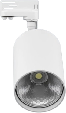 28,6W LED akcentinis šviestuvas LUXCAN R į 3 fazių bėgelius, baltas, 4000K, 36º
