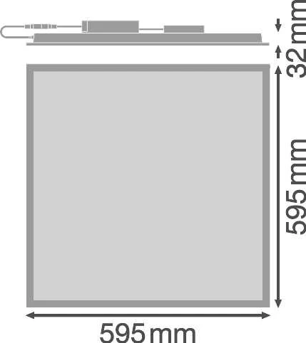 Ledvance 28W / 25W / 22W LED panelė PANEL COMFORT, 3000K