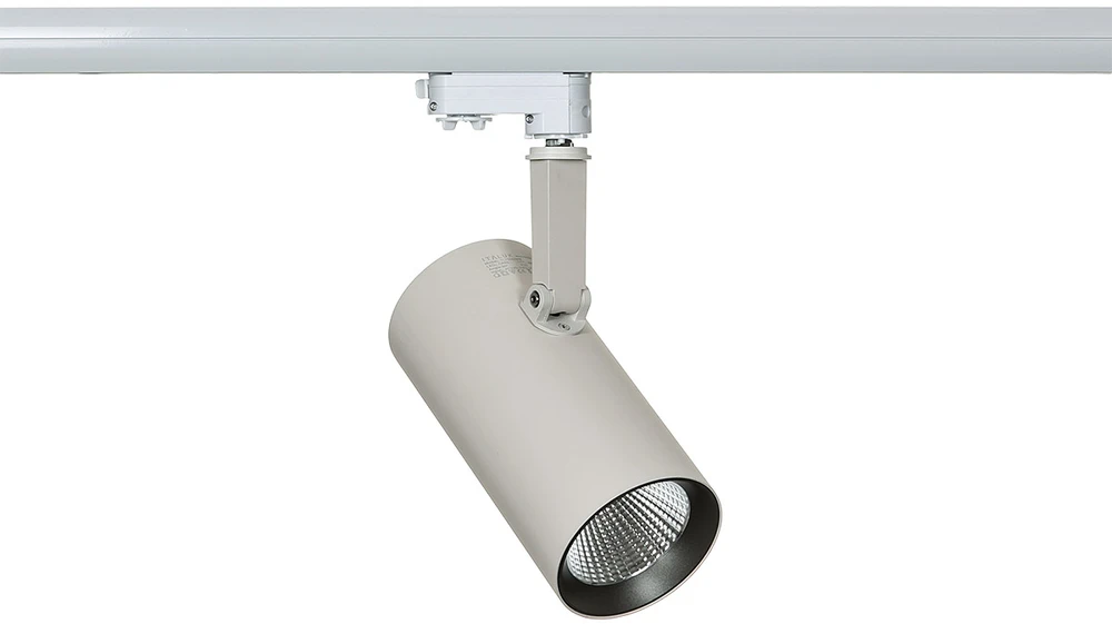 Lubinis šviestuvas Italux 28W LED akcentinis vienfazis šviestuvas RUSSO M, baltos/pilkos sp., 3000K