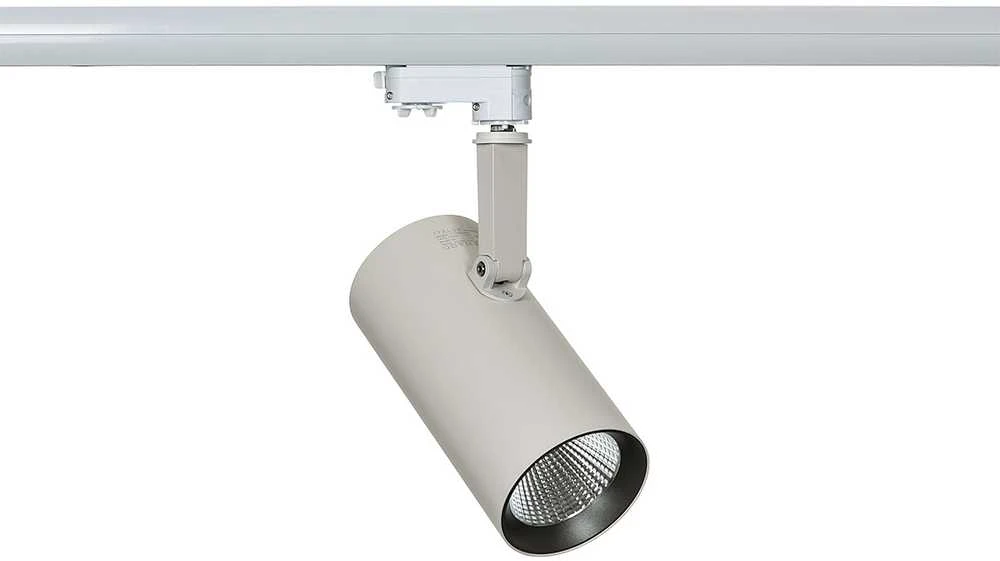 Lubinis šviestuvas Italux 28W LED akcentinis vienfazis šviestuvas RUSSO M, baltos/pilkos sp., 3000K