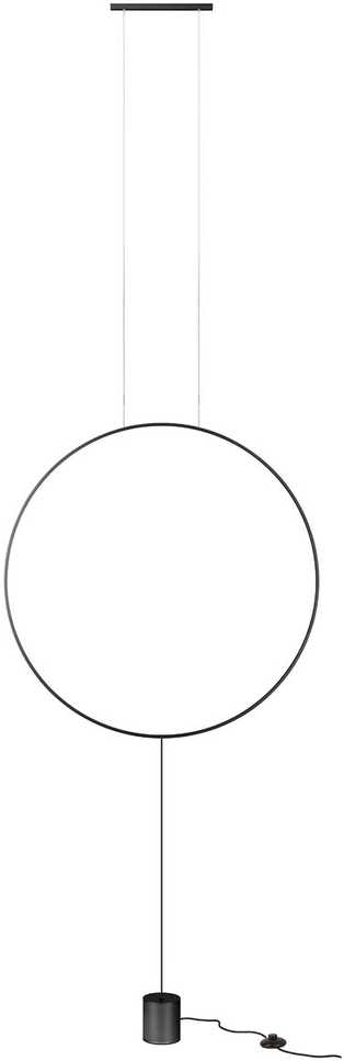 28W LED grindinis/pakabinamas šviestuvas SLICK, matinės juodos sp., 3000K, 01-2199