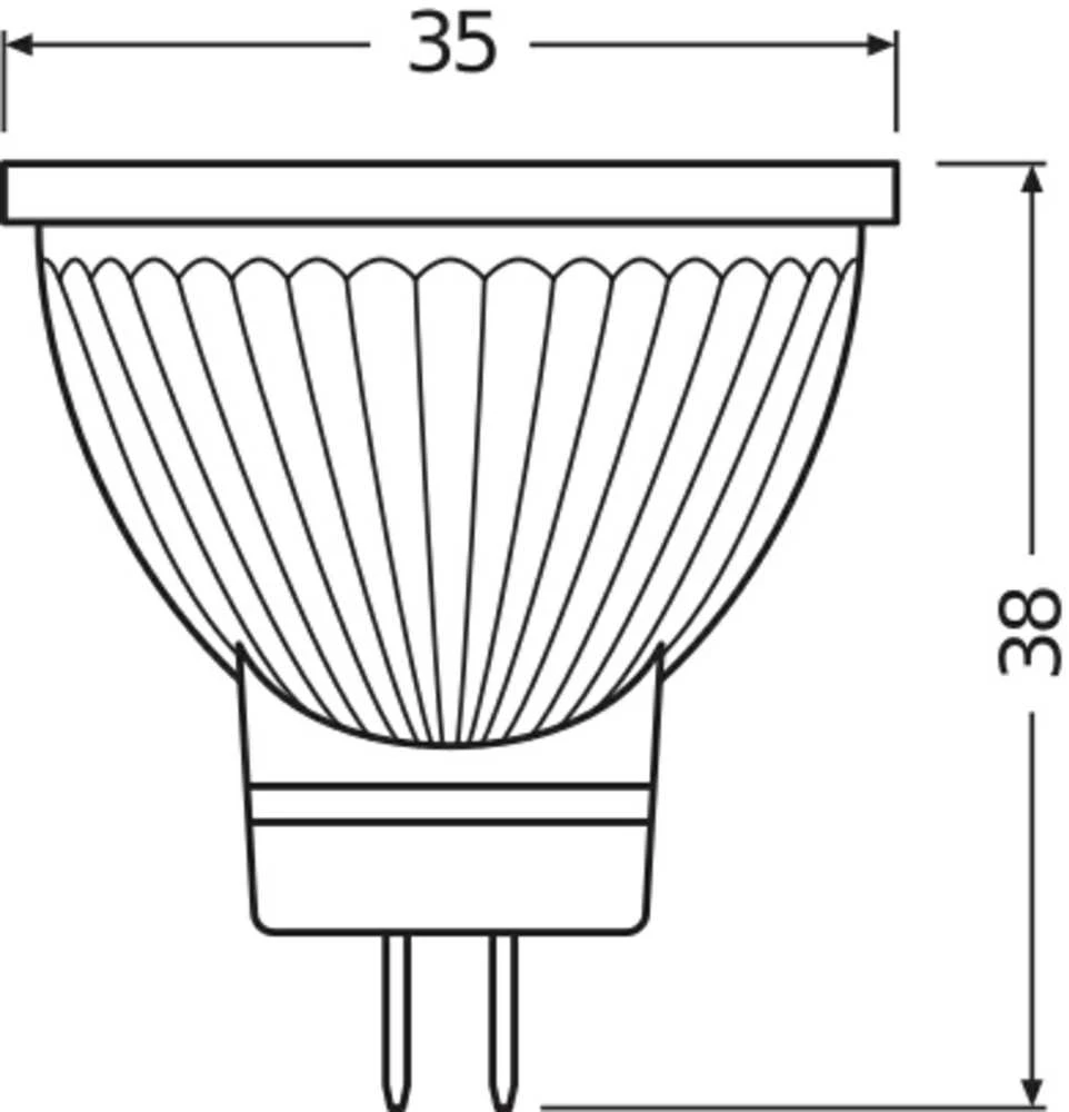 Osram 2,8W LED lemputė, GU4, 2700K, dimeriuojama