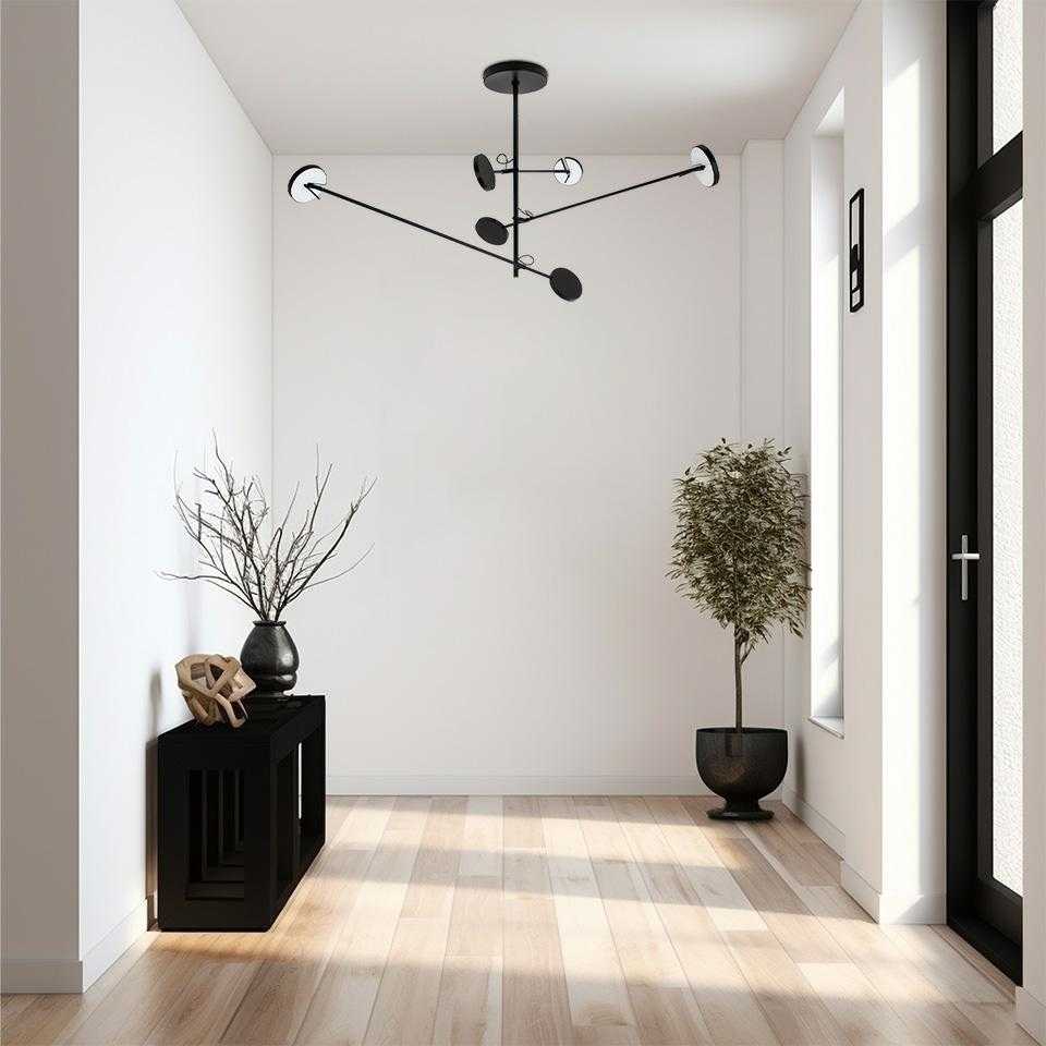 28W LED pakabinamas šviestuvas BOBBIE 3, juodas, 3000K