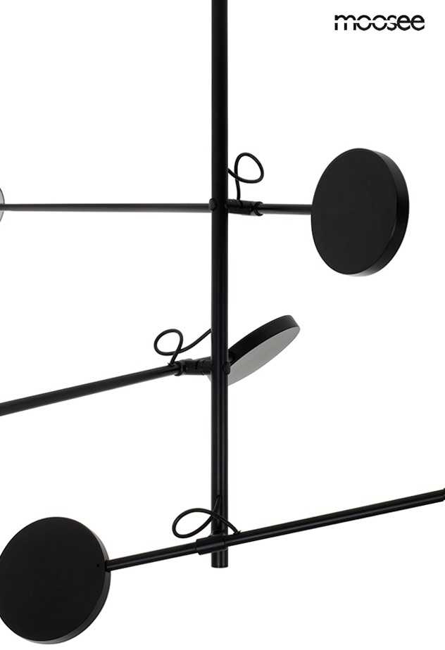 28W LED pakabinamas šviestuvas BOBBIE 3, juodas, 3000K